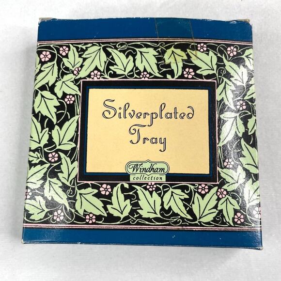 Vintage Octagonal Silver Plated Tray - Picture 2 of 7